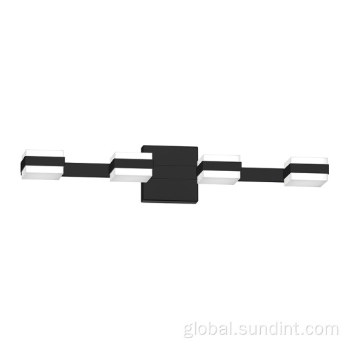 Decorative Wall Sconce Lighting Modern Black Square Wall Sconce Vanity Light Supplier